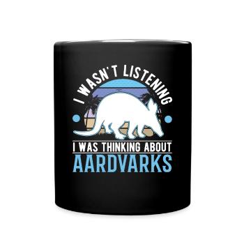 Erdferkel Geschenk Aardvark - Full Colour Mug - black - Front