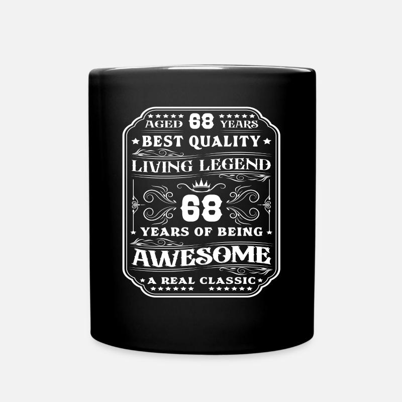 68 birthday 68 years man 68 years legendary 68 - Full Colour Mug - black
