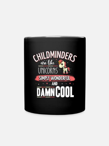 Les assistantes maternelles sont comme des licornes Garderie - Mug uni - noir