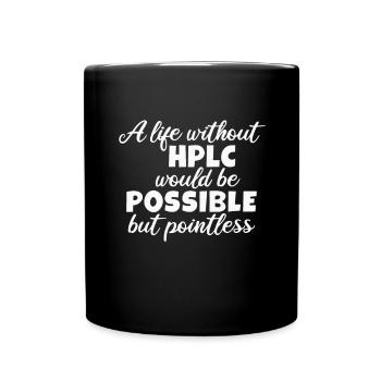 Chromatographie liquide haute performance HPLC - Mug uni - noir - Devant