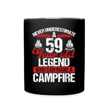59 ans Camper Scout scout 59 anniversaire - Mug uni - noir - Devant