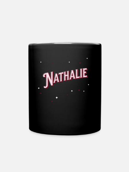 Nom Nathalie personnalisé - Mug uni - noir