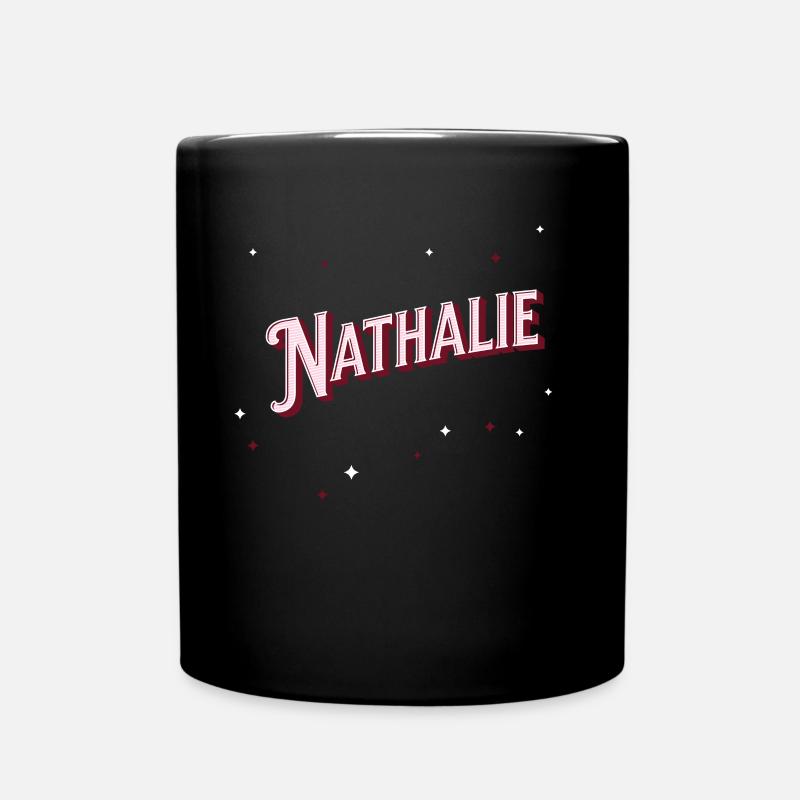 Nom Nathalie personnalisé - Mug uni - noir