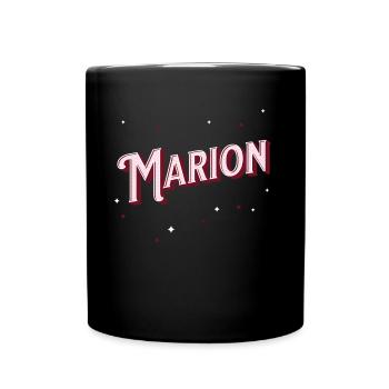 Marion noms personnalisés - Mug uni - noir - Devant