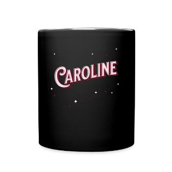 Caroline name personalized - Full Colour Mug - black - Front