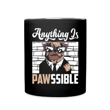 Hundeliebhaber Tierrechte Tierhalter Lifestyle Ges - Tasse einfarbig - Schwarz - Vorne