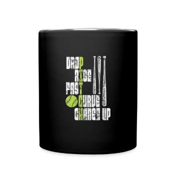 Softball - Mug uni - noir - Devant