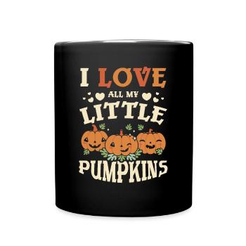 J’adore toutes mes petites citrouilles - Mug uni - noir - Devant