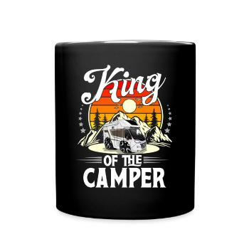 Camping Camper Campen - Full Colour Mug - black - Front