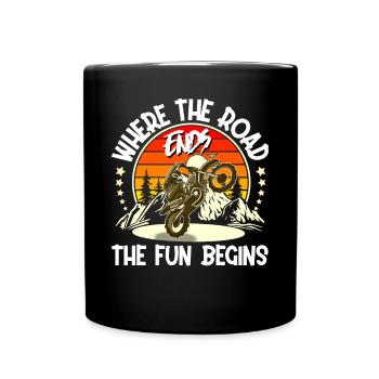 Motocross Motorcycle - Full Colour Mug - black - Front