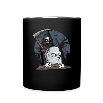 Squelette - Mug uni - noir - Devant