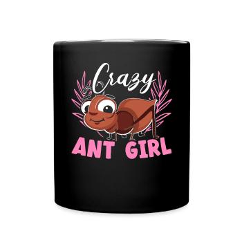 Crazy Ant Girl Fourmi Chuchoter Fourmi Amateur Insecte - Mug uni - noir - Devant