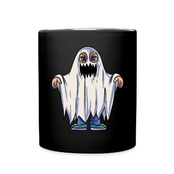 Kids Ghost Costume - Full Colour Mug - black - Front