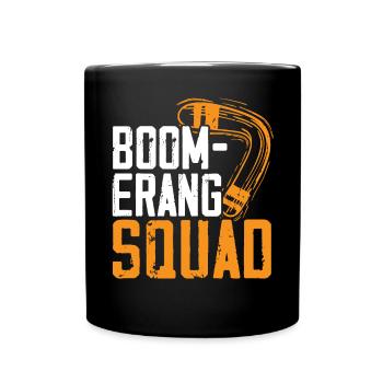 Boomerang Squad Throw Sport Aboriginal Australier - Tasse einfarbig - Schwarz - Vorne