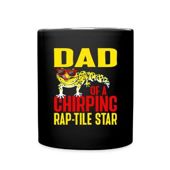Leopard Gecko Lizard Reptiles Herpetologist - Full Colour Mug - black - Front