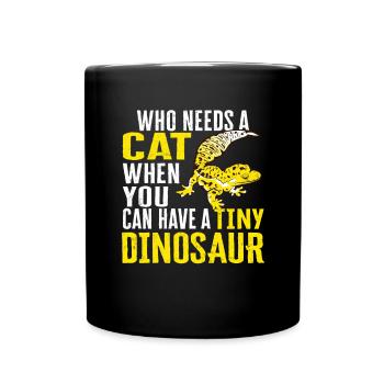 Leopard Gecko Lizard Reptiles Herpetologist - Full Colour Mug - black - Front