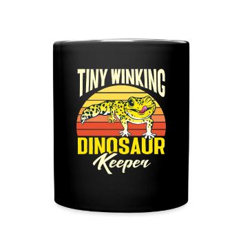Leopard Gecko Lizard Reptiles Herpetologist - Full Colour Mug - black - Front
