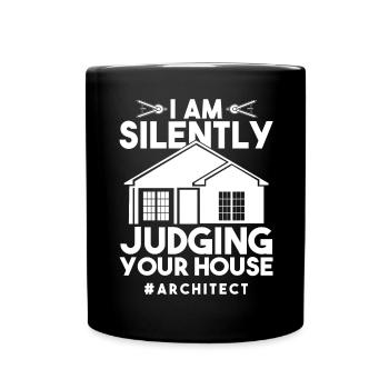 Architekt Kunst Architektur Designer - Tasse einfarbig - Schwarz - Vorne