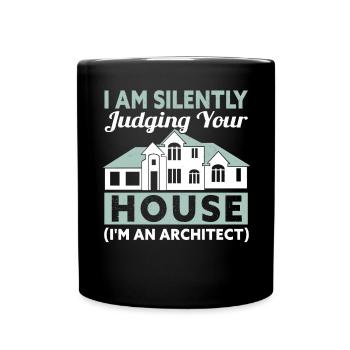 Architekt Kunst Architektur Designer - Tasse einfarbig - Schwarz - Vorne