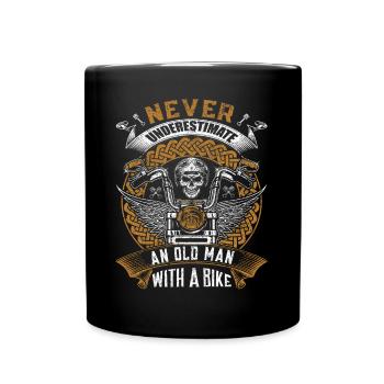 Motard Moto Vélo Rocker Chopper Motocycliste - Mug uni - noir - Devant