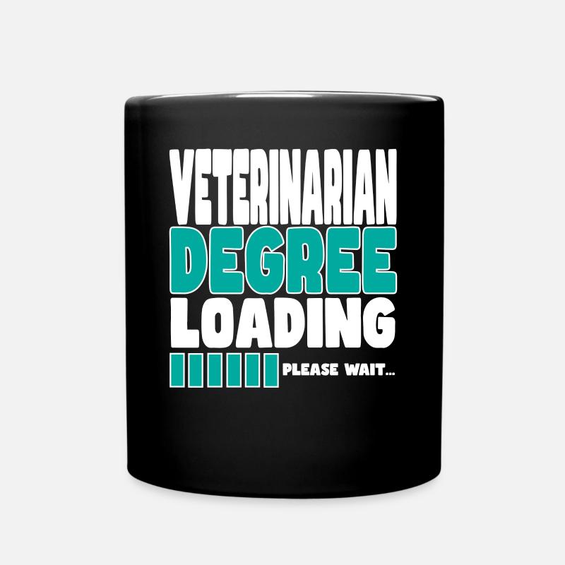 Tierarzt lädt Ausbildung - Tasse einfarbig - Schwarz