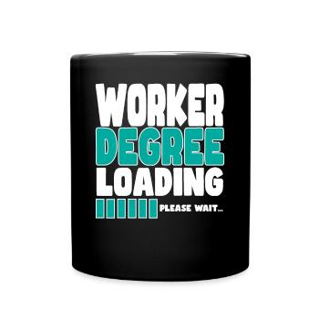Worker invites training - Full Colour Mug - black - Front