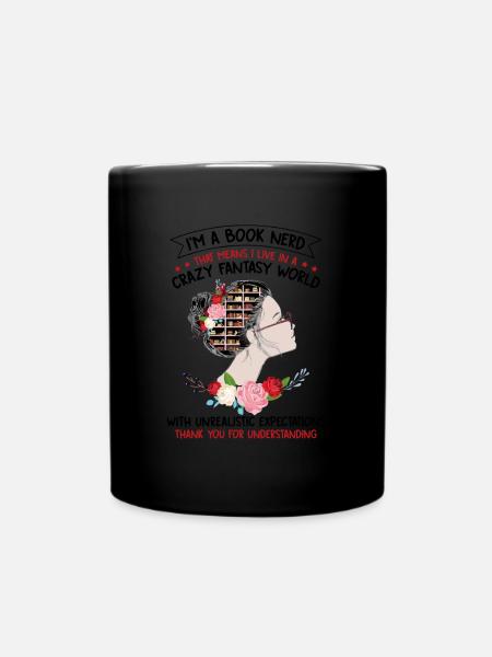 I Am A Book Nerd - Tasse einfarbig - Schwarz
