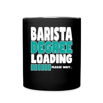 Barista invites training - Full Colour Mug - black - Front
