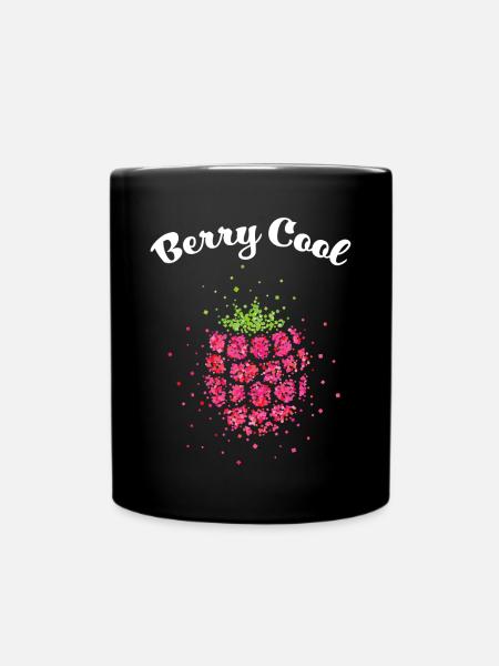 Himbeere Berry Cool Kostümersatz Karneval Fasching - Tasse einfarbig - Schwarz