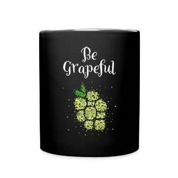 Be Grapeful Grape Costume Replacement Carnival Carnival - Full Colour Mug - black - Front