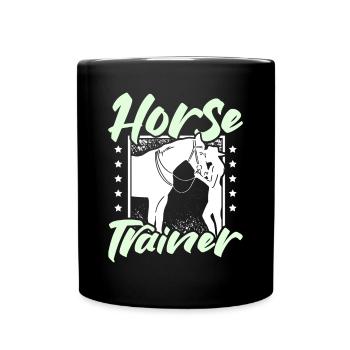 Horse trainer - Tasse einfarbig - Schwarz - Vorne