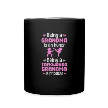 Taekwondo Grandma - Full Colour Mug - black - Front