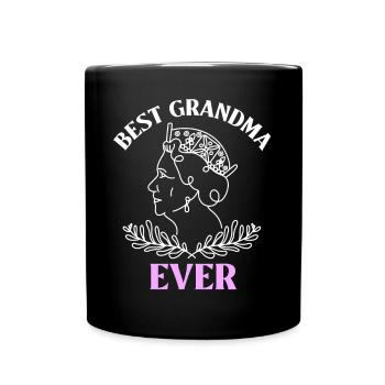 beste Oma Großmutter Geschenkidee Enkel Enkelin - Tasse einfarbig - Schwarz - Vorne