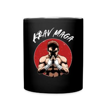 Kämpfer Krav Maga - Israel Kampfsport Kämpfer - Tasse einfarbig - Schwarz - Vorne