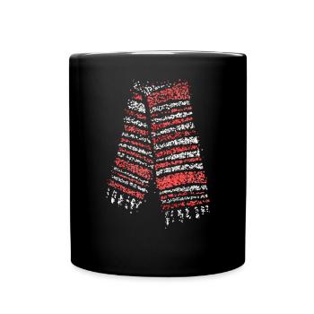 Cologne Cologne Red White Carnival Confetti Football - Full Colour Mug - black - Front