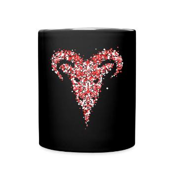 Geißbock Cologne Cologne Red White Carnival Confetti - Full Colour Mug - black - Front