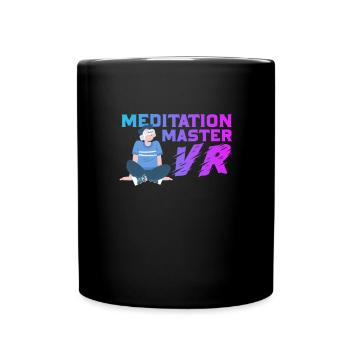 VR Virtual Reality - Tasse einfarbig - Schwarz - Vorne
