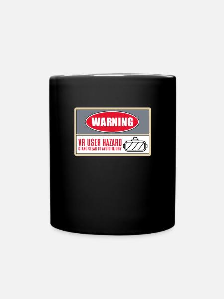 VR Virtual Reality - Full Colour Mug - black