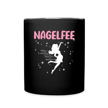 Nagelfee Nageldesignerin Nagelstudio - Tasse einfarbig - Schwarz - Vorne