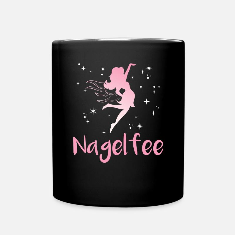 Nagelfee Nageldesignerin Nagelstudio - Tasse einfarbig - Schwarz