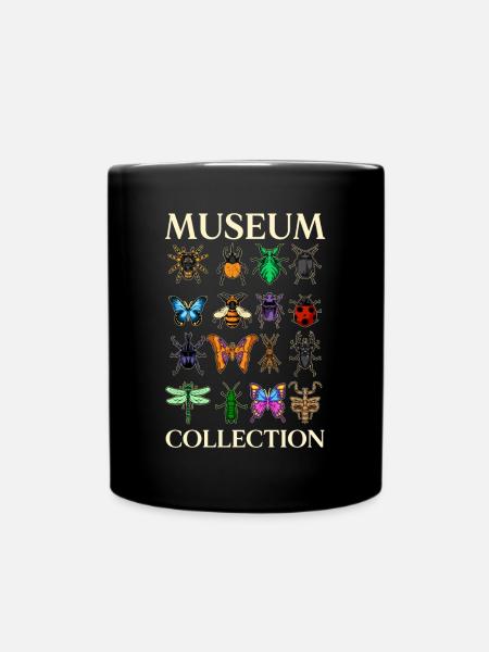 Museum der Insekten- und Schmetterlingssammlung - Tasse einfarbig - Schwarz
