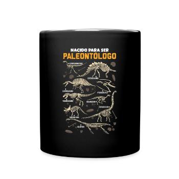 Born to be a dinosaur paleontologist - Full Colour Mug - black - Front