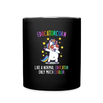 Educatorcorn comme un jardin d’enfants d’éducateur normal - Mug uni - noir - Devant