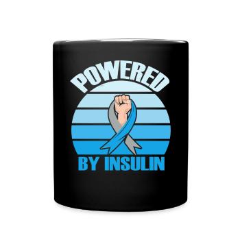 Propulsé par Insulin Diabetes Squad Disease Support - Mug uni - noir - Devant