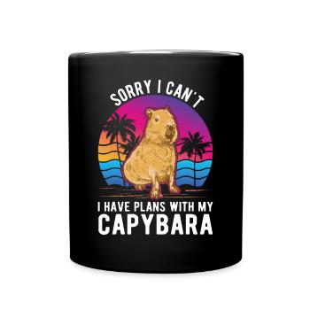 Capybara Cadeau Capybara - Mug uni - noir - Devant