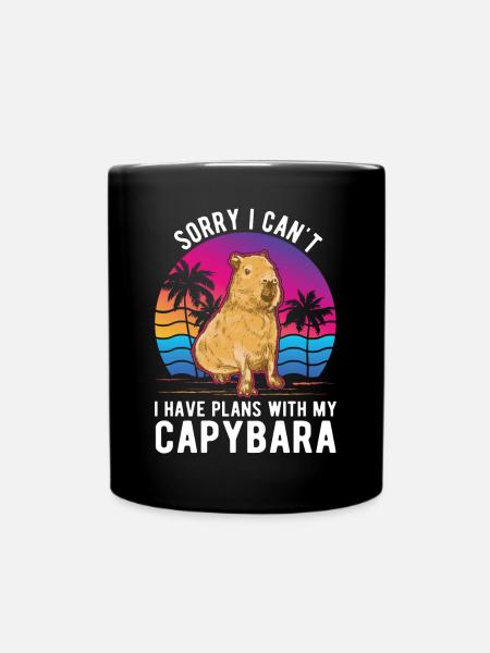 Capybara Gift Capybara - Full Colour Mug - black
