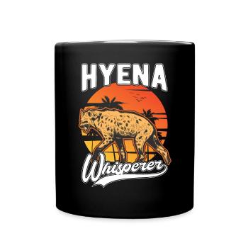 Hyänen Flüsterer Erdwolf Hyena - Tasse einfarbig - Schwarz - Vorne