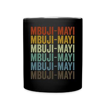 Mbuji-Mayi Kongo Retro Vintage - Tasse einfarbig - Schwarz - Vorne