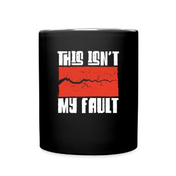 Ce n’est pas de ma faute - Mug uni - noir - Devant