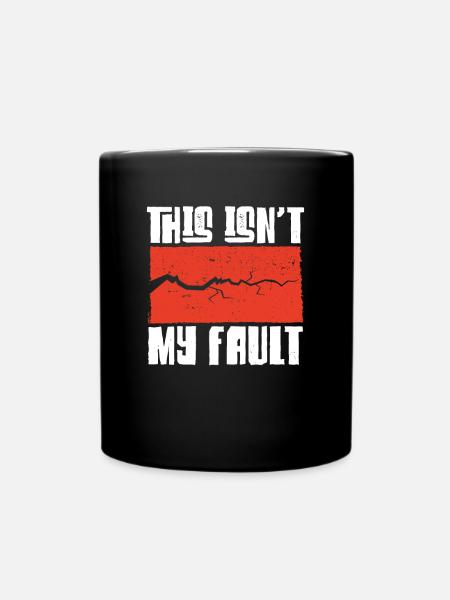 Das ist nicht mein Fehler - Tasse einfarbig - Schwarz